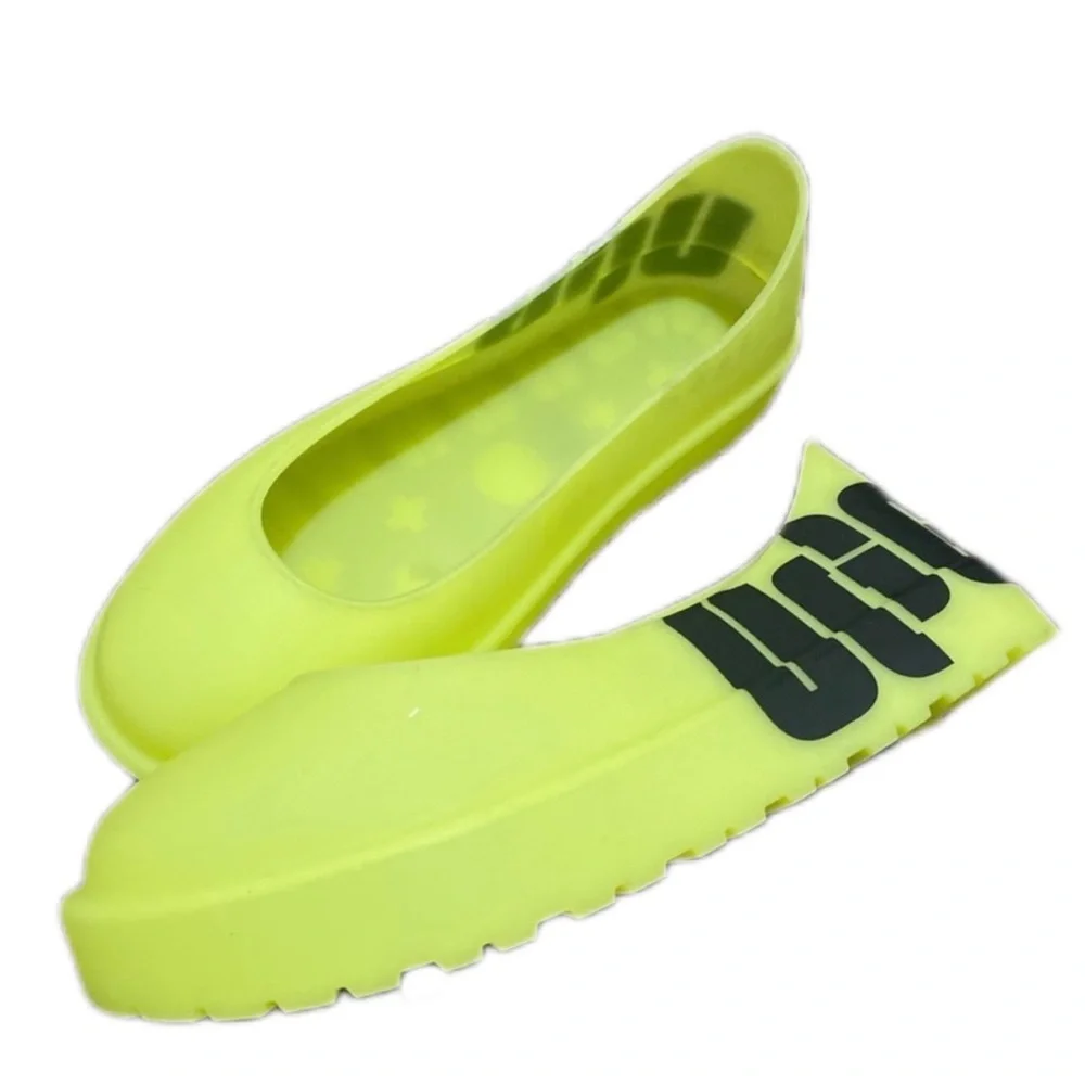 NEW NEON YELLOW/GREEN UGG BOOT GUARD WATERPROOF COVER FITS WOMEN SIZE 5-7